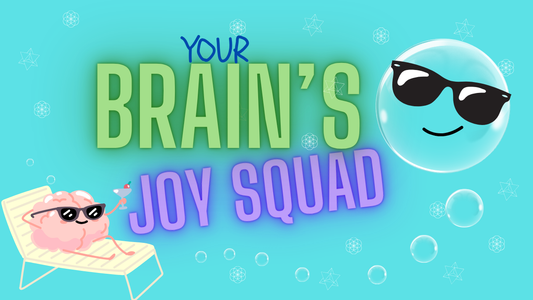Child learning about dopamine, oxytocin, serotonin, endorphins with Bubble’s Happy Potion Lab